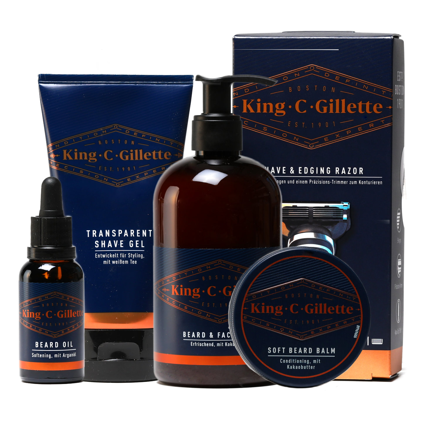 Premium Bartpflege Set von King C. Gillette