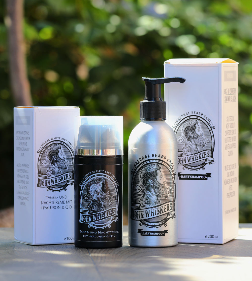 Bartshampoo und Bartcreme Set von John Whiskers 